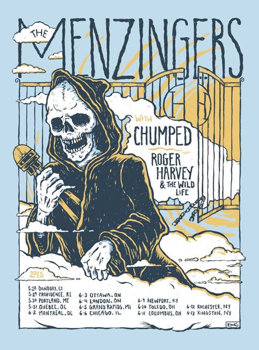 The Menzingers - North American 2015 Tour - poster