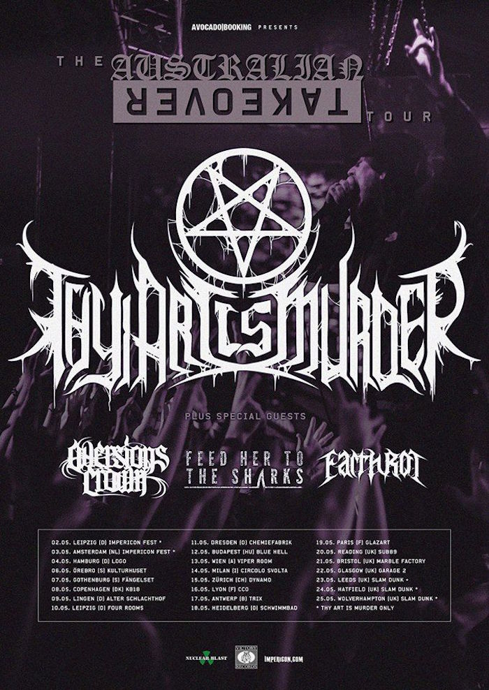 Thy Art Is Murder UK:Europe Tour 2015