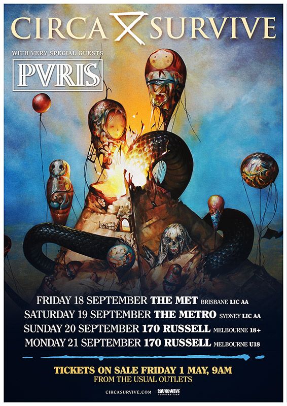 Circa Survive Australian 2015 Tour