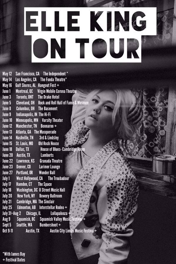 Elle King 2015 Tour