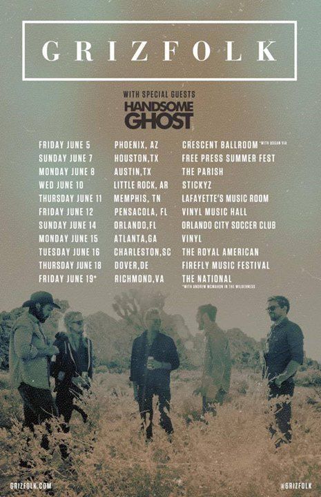 Grizfolk - 2015 Tour Poster