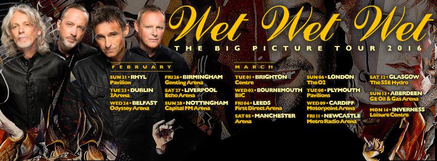 Wet Wet Wet - The Big Picture Tour Poster - 2015