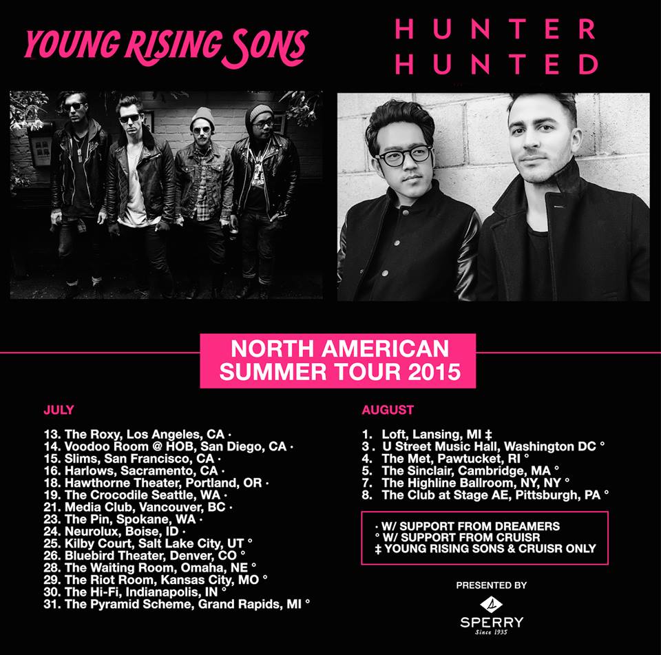 Young Rising Sons - North American tour with Hunter Hunted - promo