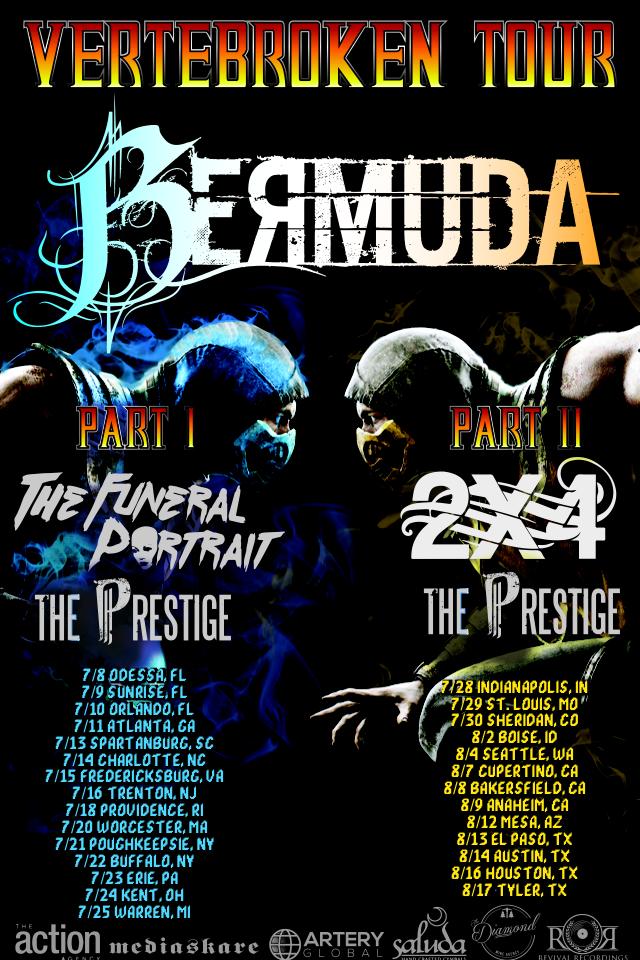 Bermuda - The Vertebroken Tour - poster