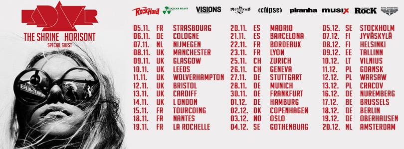 Kadavar - European Fall Tour 2015 - poster