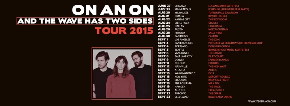 On An On - 2015 Tour Poster