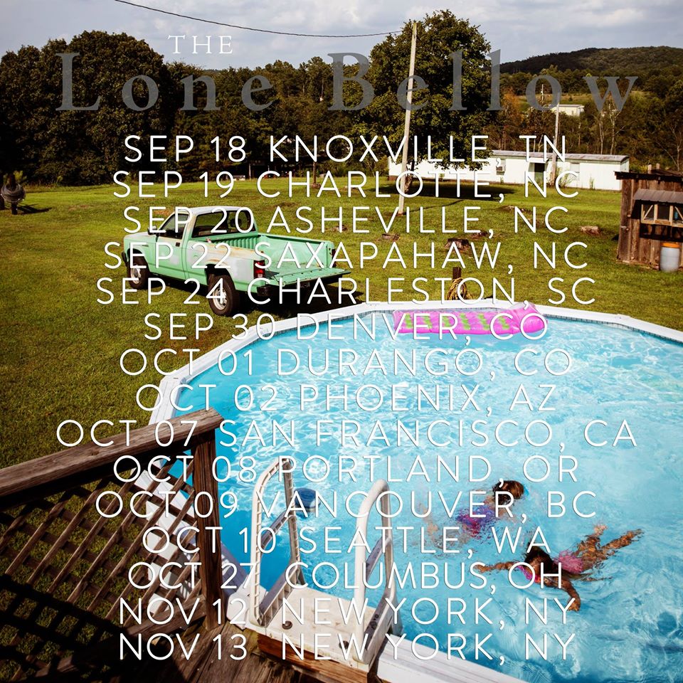 The Lone Bellow - 2015 Tour Poster