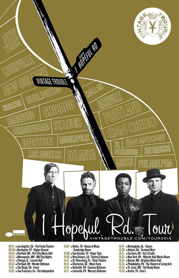 Vintage Trouble - North American 2015 Tour