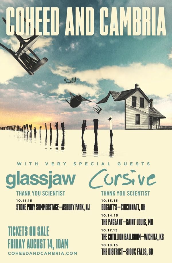 Coheed and Cambria - October 2015 U.S. Tour - poster
