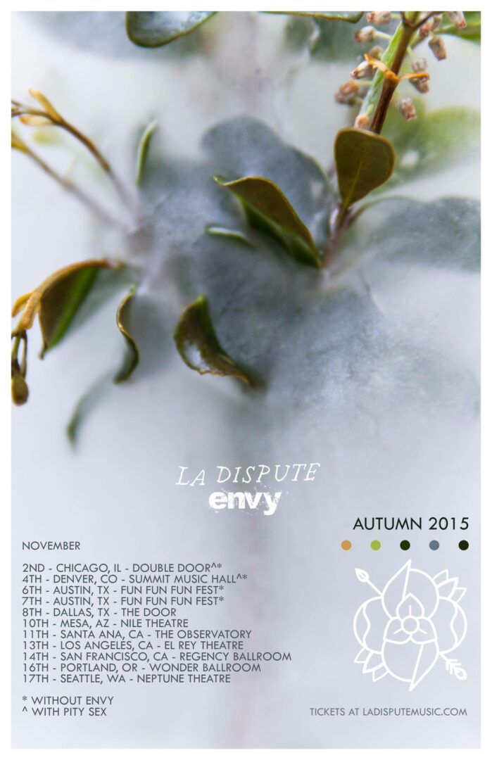 La Dispute - November U.S. Tour - 2015 Tour Poster