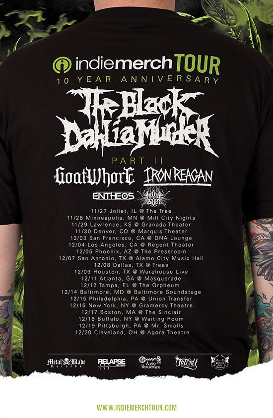 The Black Dahlia Muder - Second Leg Of The IndieMerch Tour - poster