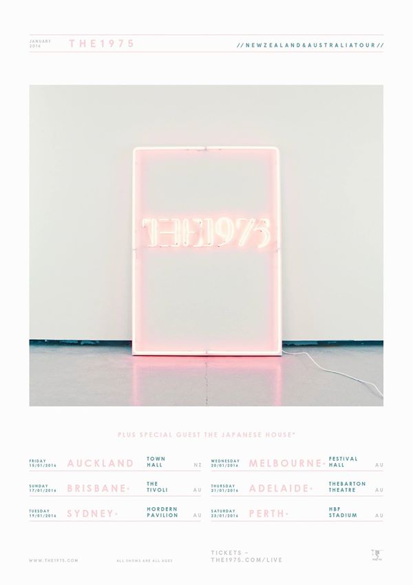 The 1975 - Australian Winter Tour 2016 - poster