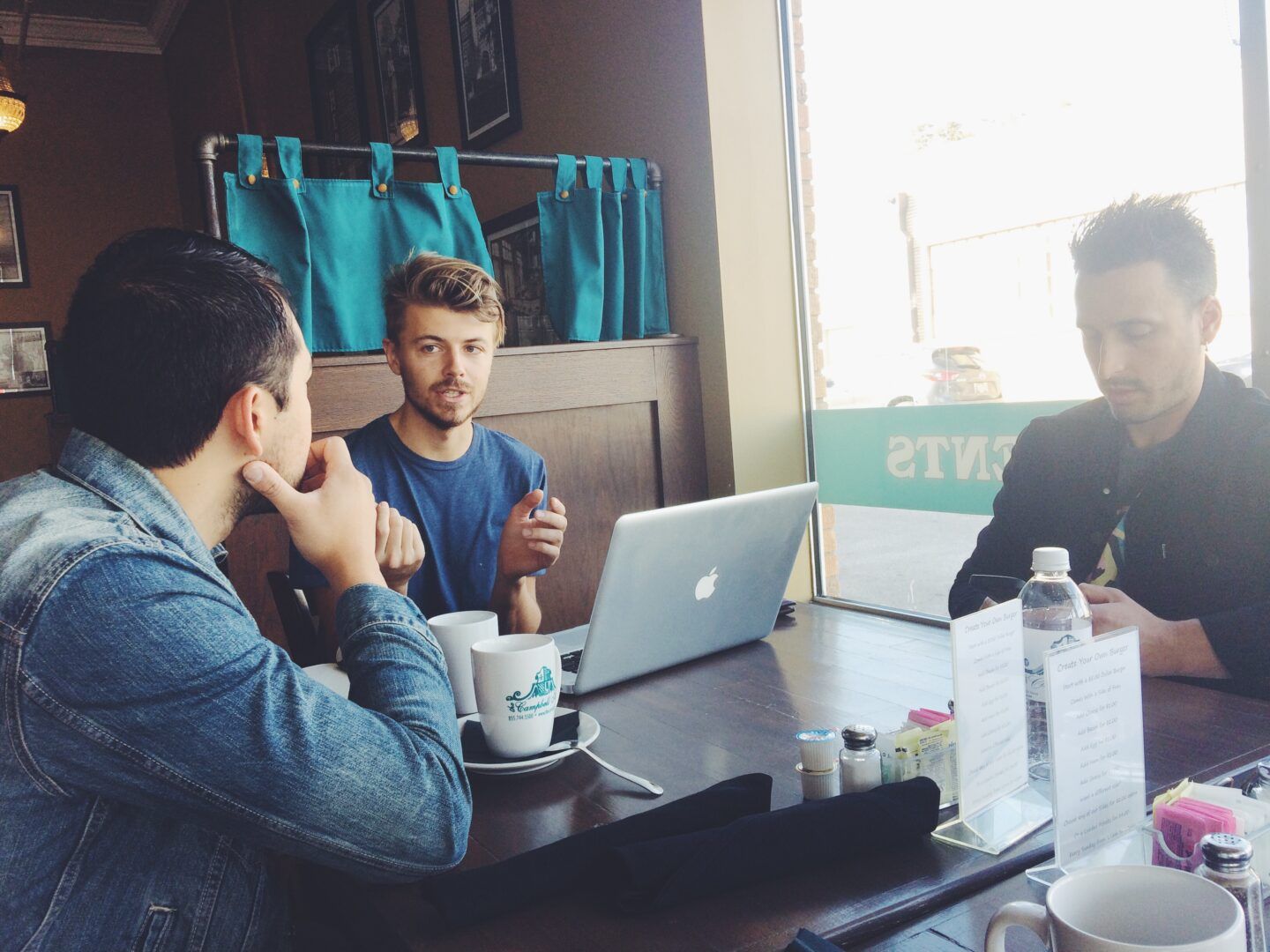 Launching our PledgeMusic campaign at a coffee shop in Tulsa, OK