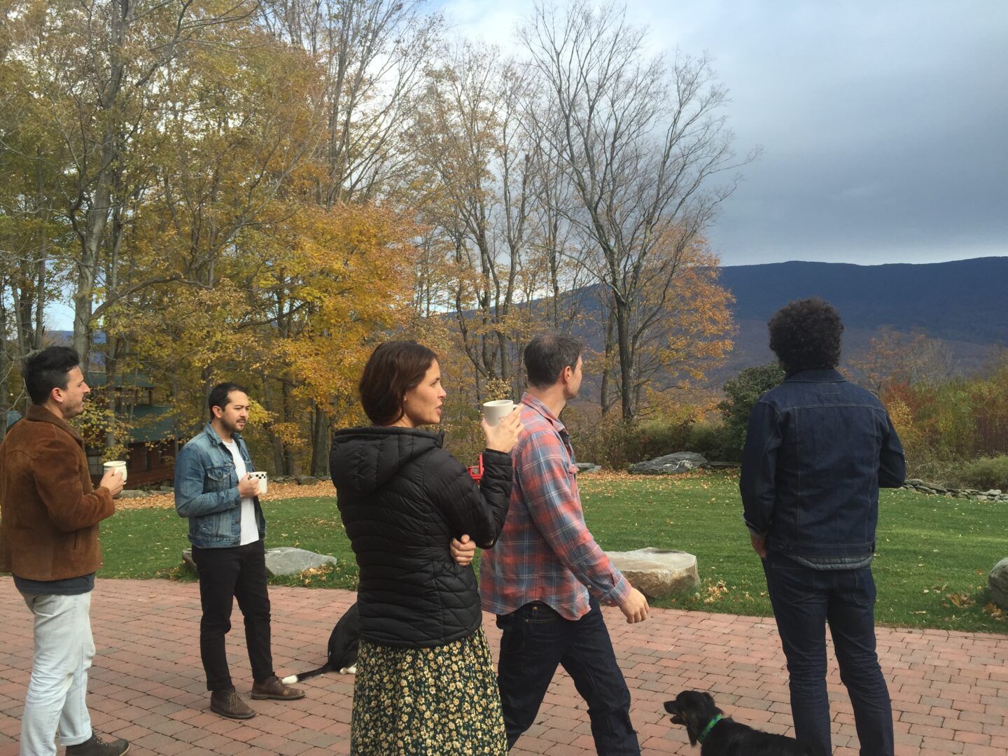 Coffee with our hosts