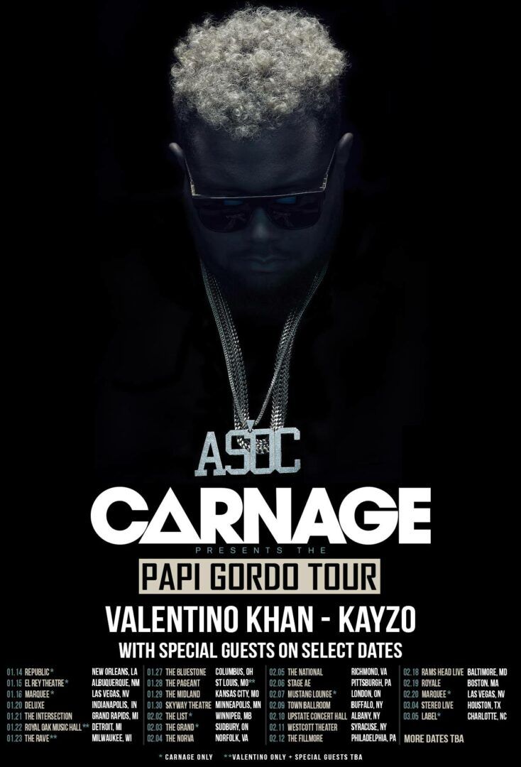 Carnage-Papi Gordo Tour 2016-poster
