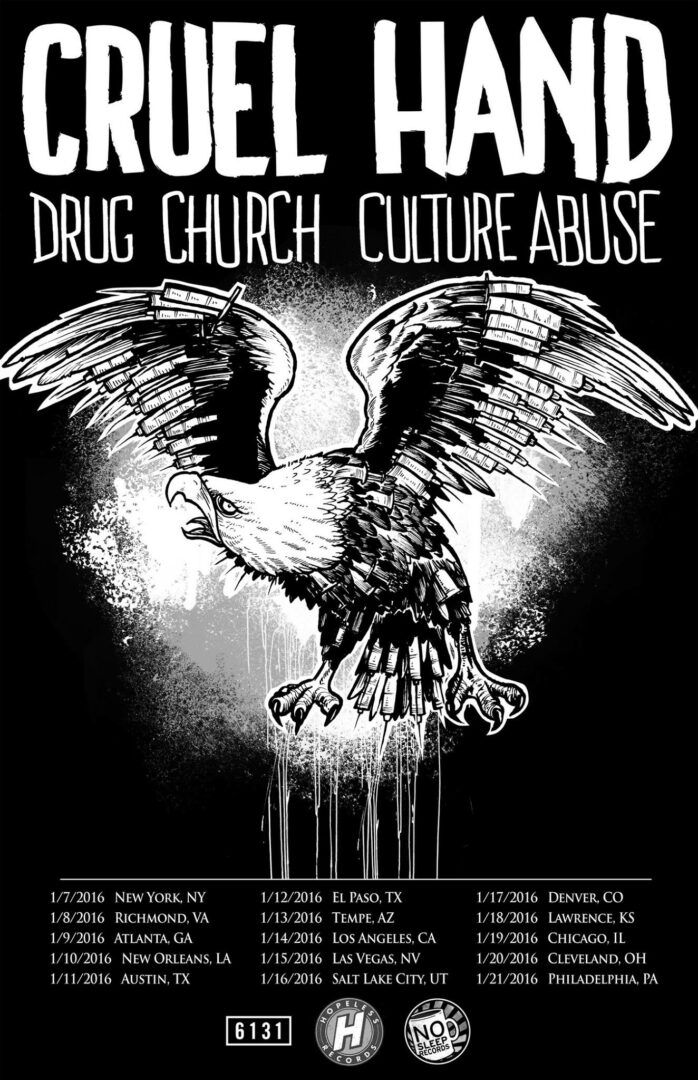 Cruel Hand-2016 US Tour-poster