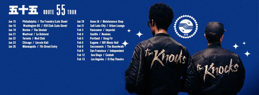 The Knocks - Route 55 Tour - poster