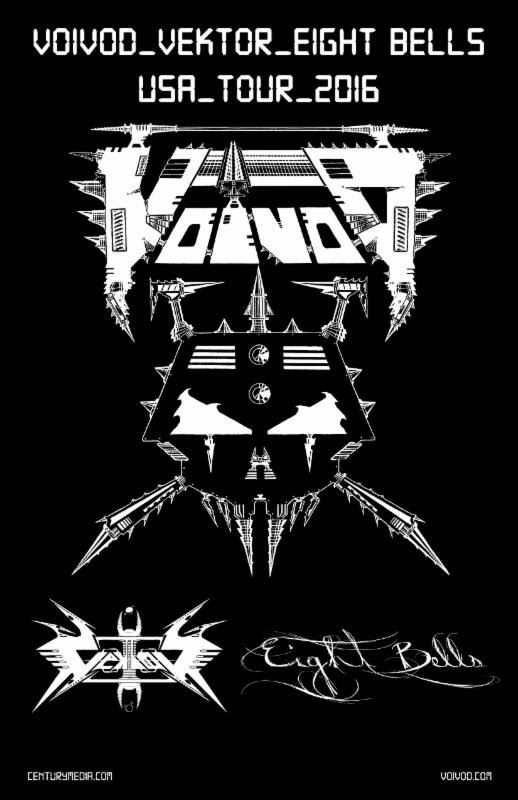 Voivod - North American Tour 2016 - Tour Poster