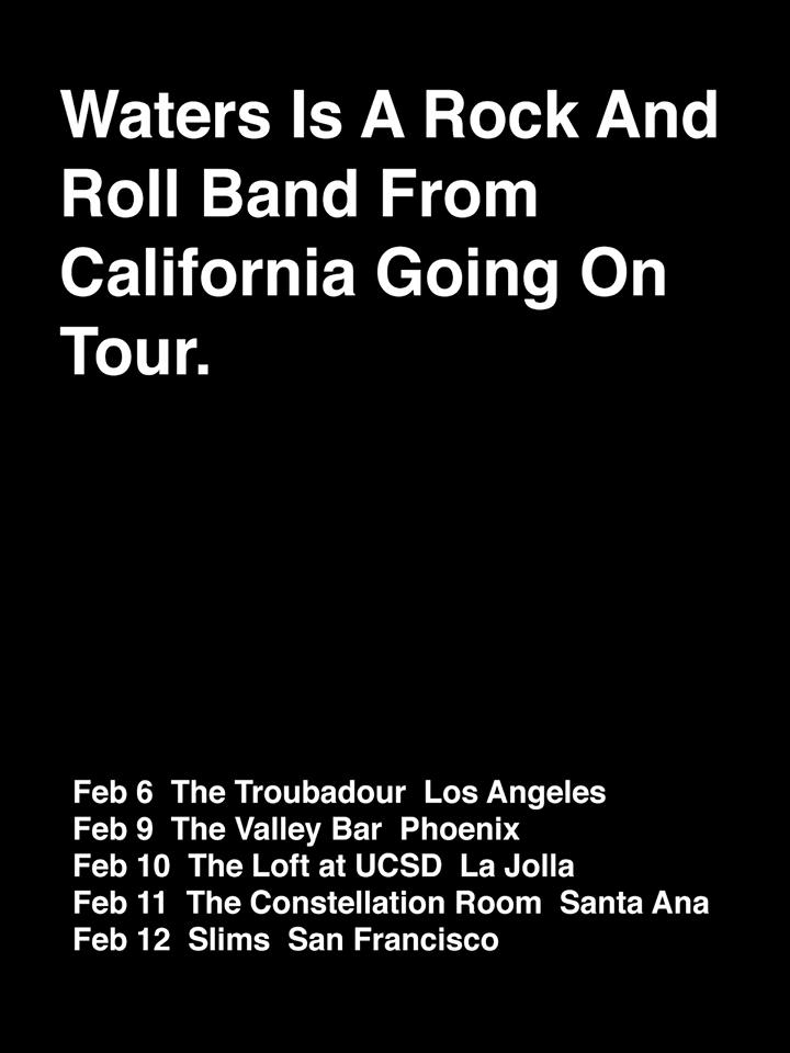 WATERS - California 2016 Tour - poster