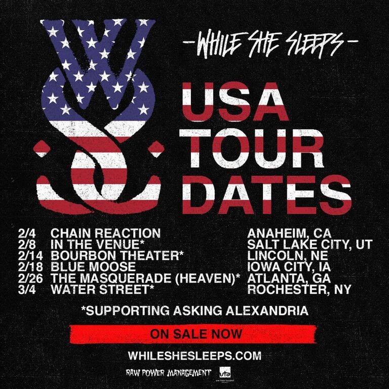 While She Sleeps-US Tour-poster