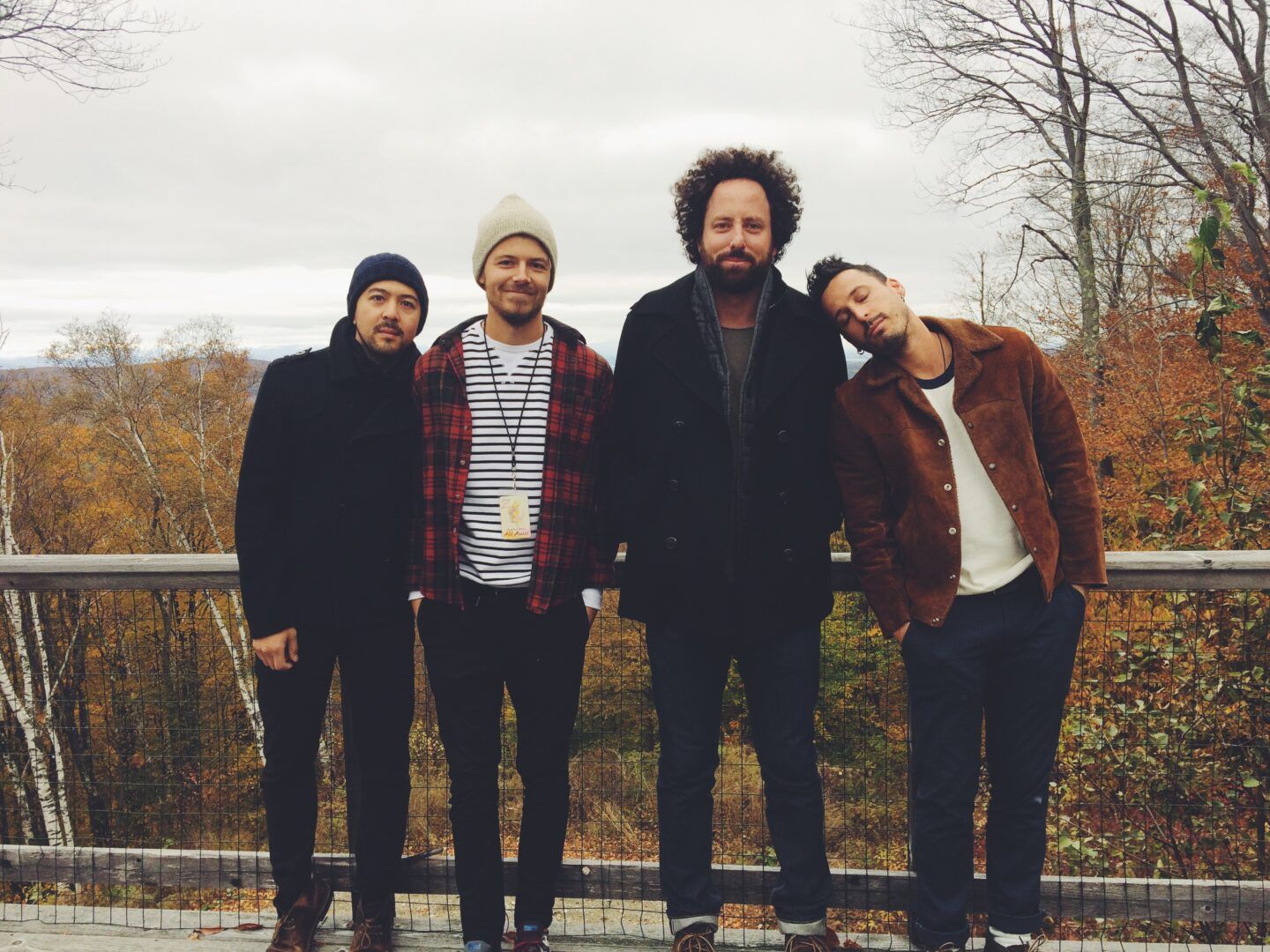 The guys, minus Justin, in Vermont