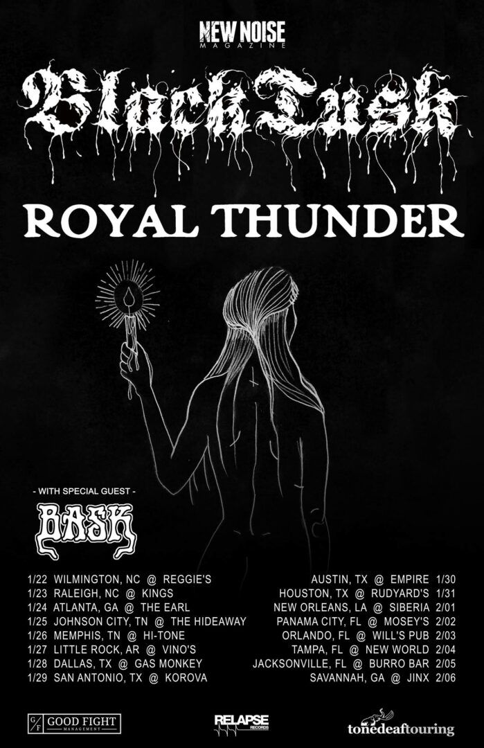 Black Tusk - Winter 2016 Tour - poster