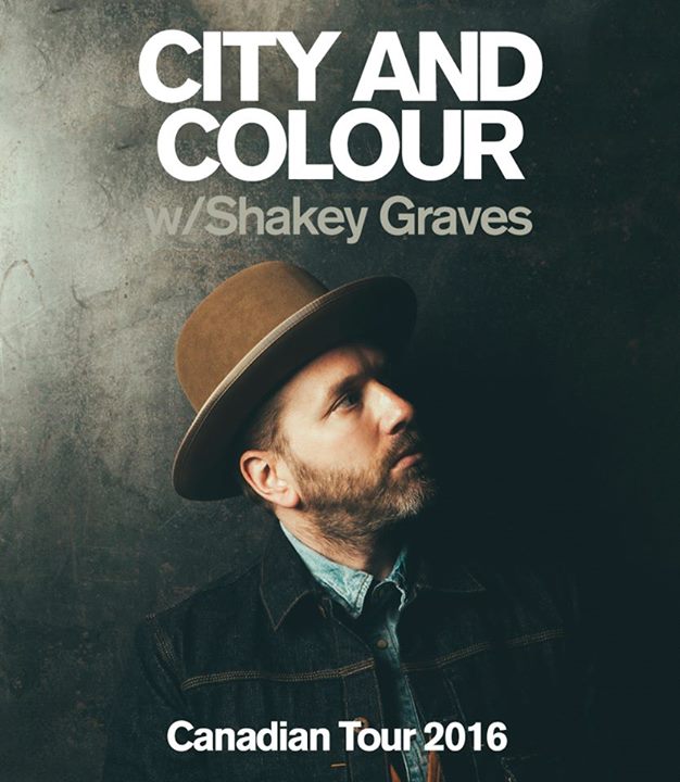 City and Colour-2016 canadian tour-poster