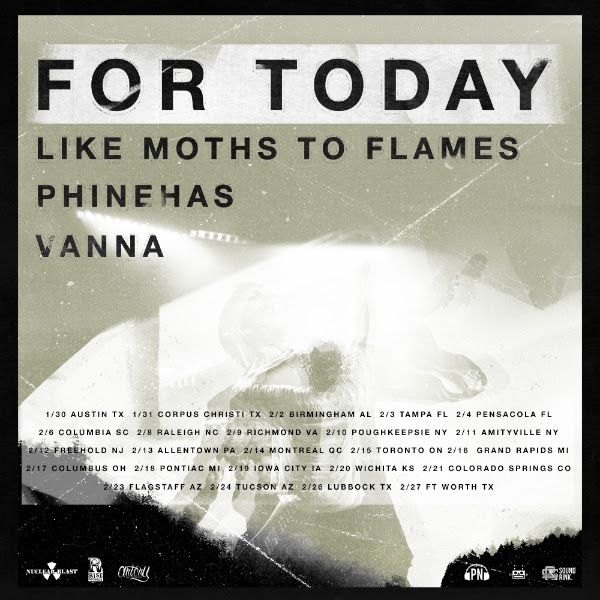 For Today - North American Winter Tour - poster