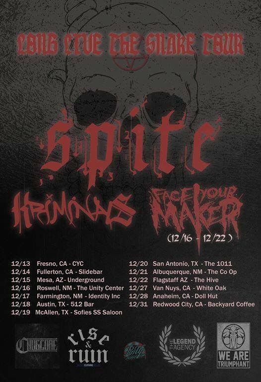 Spite - Long Live The Snake Tour - poster