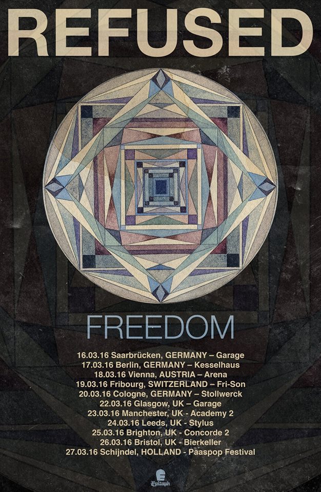 Refused-2016 Euro tour-poster