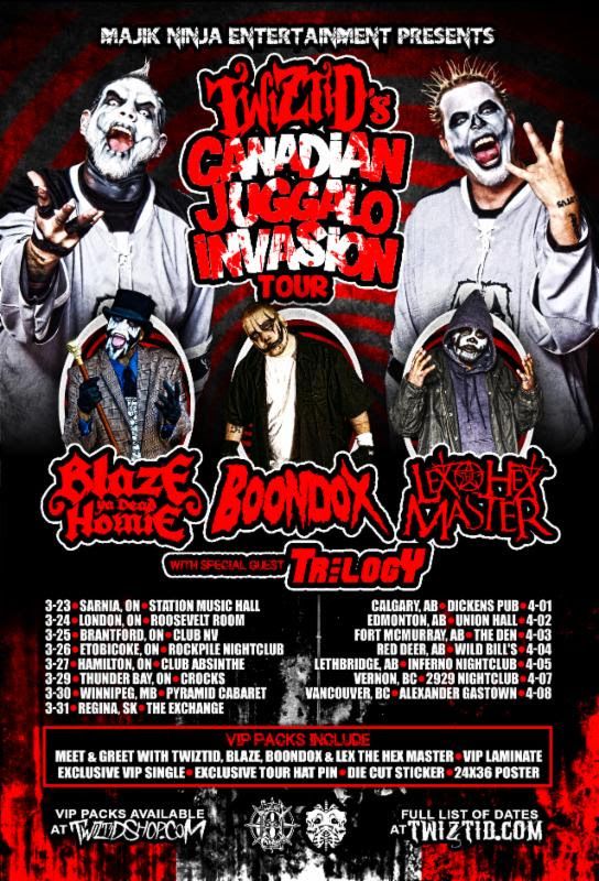 Twizted - Canadian Juggalo Invasion Tour - poster