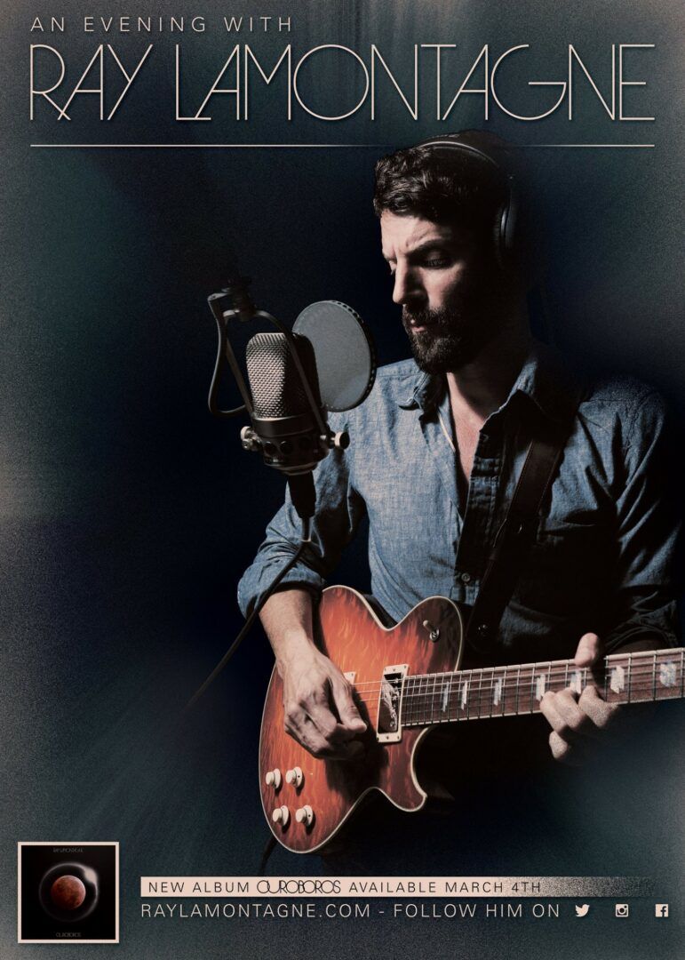 Ray LaMontagne - North American Ouroboros Tour - 2016 Tour Poster