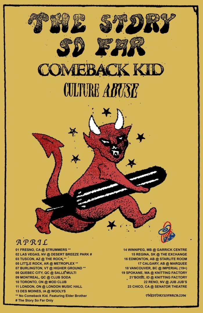 The Story So Far - North American Headline Tour - poster