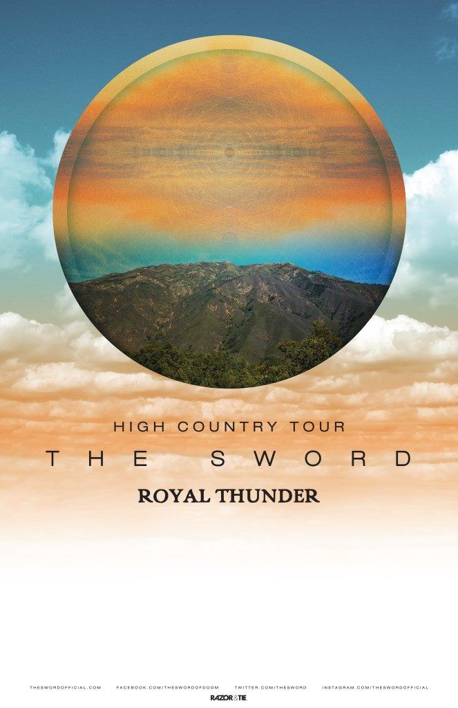 The Sword - North American High Country 2016 Tour - 2016 Tour Poster
