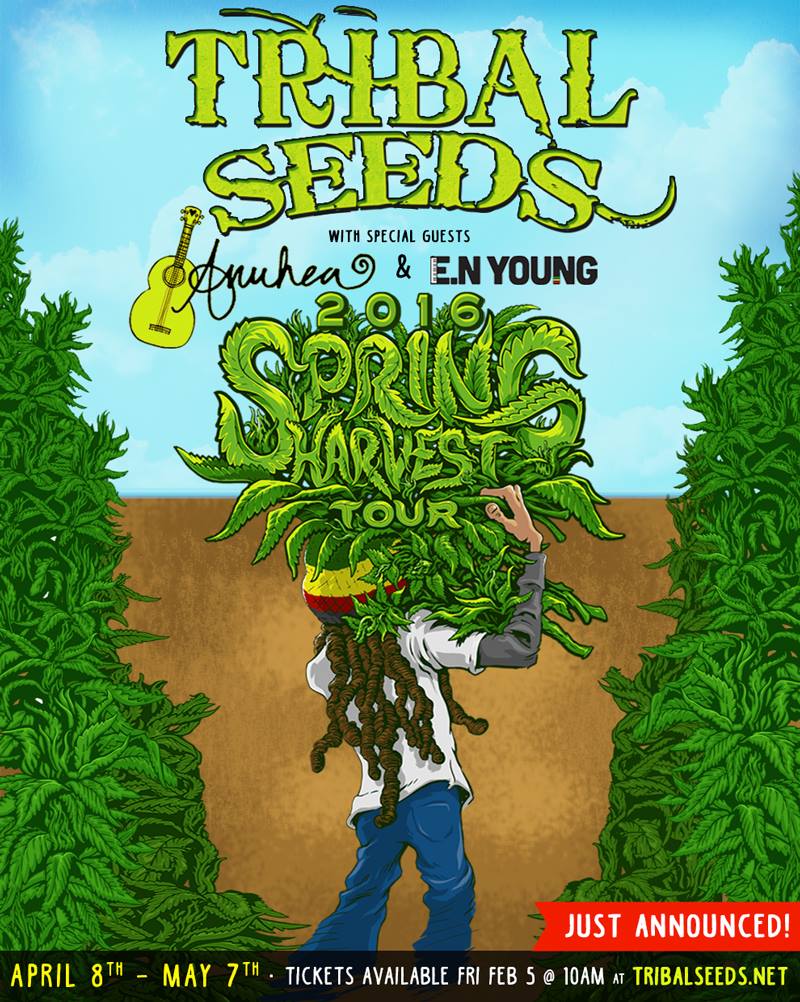 Tribal Seeds - Spring Harvest U.S. Tour - 2016 Tour Poster