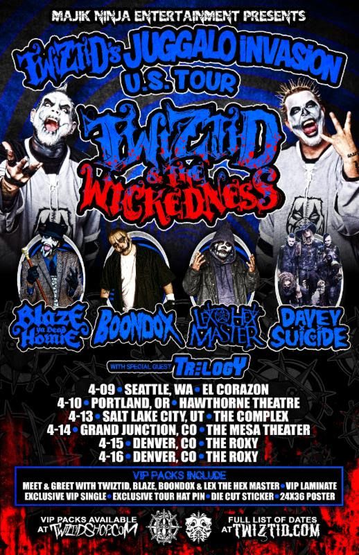 Twiztid - The Juggalo Invasion Tour (US LEG) - poster
