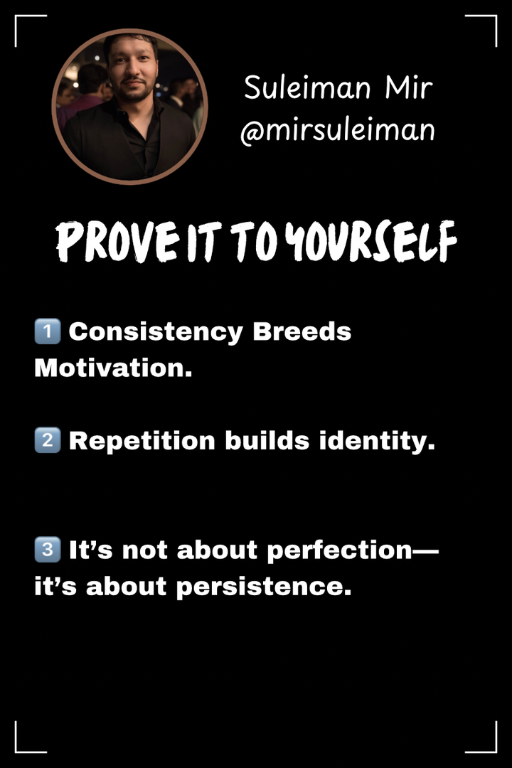 Prove It To Yourself