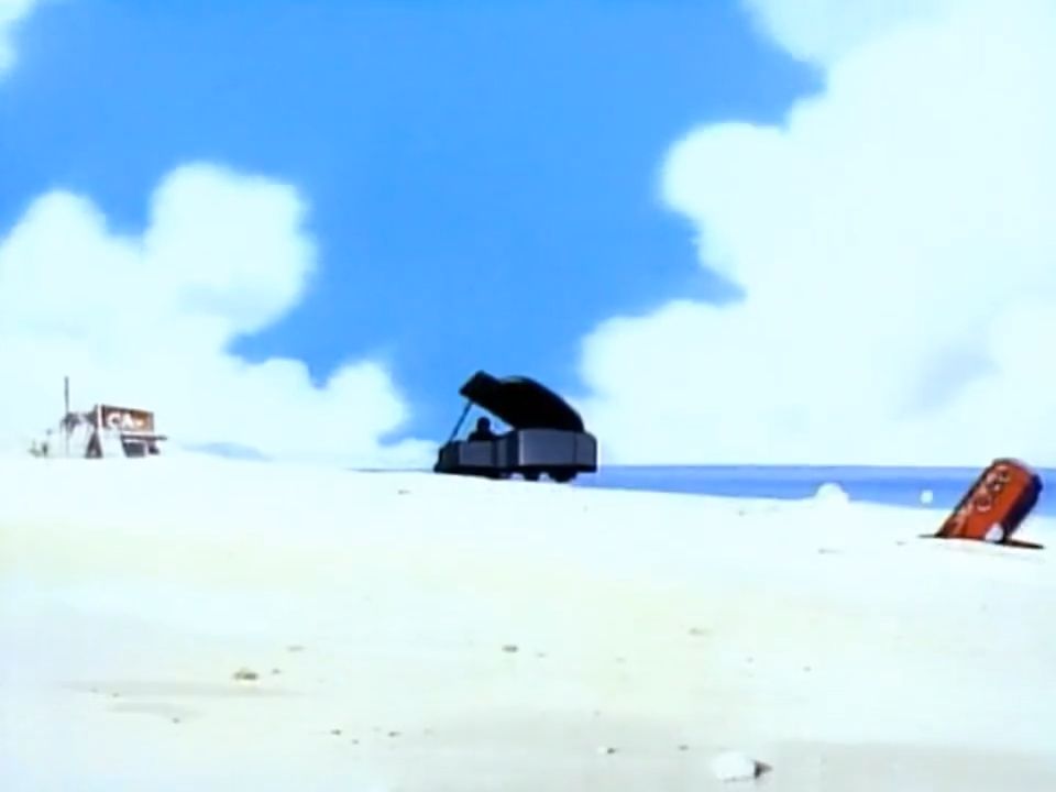 the beach, the piano and the coke can