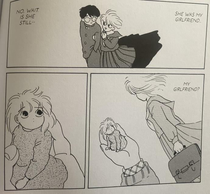 minami: "she was my girlfriend...no wait is she still my girlfriend?"