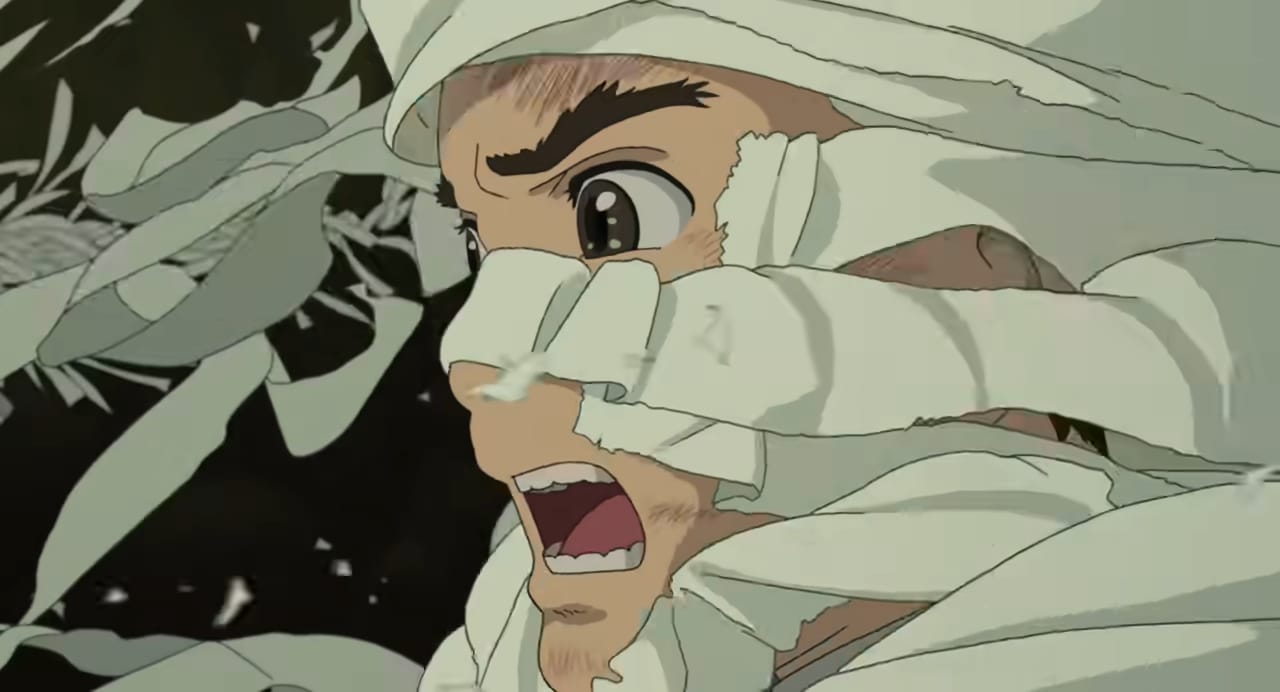 mahito covered by paper strips