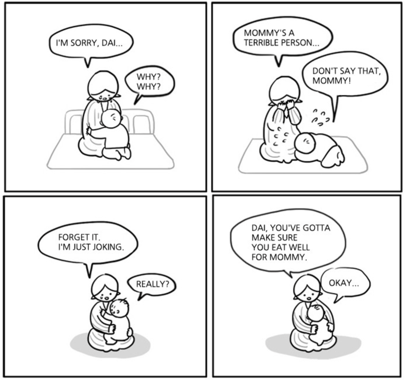 kids are all right dai's mom cries