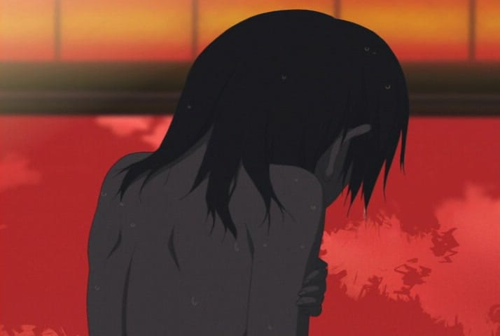 scared yuri in red pool