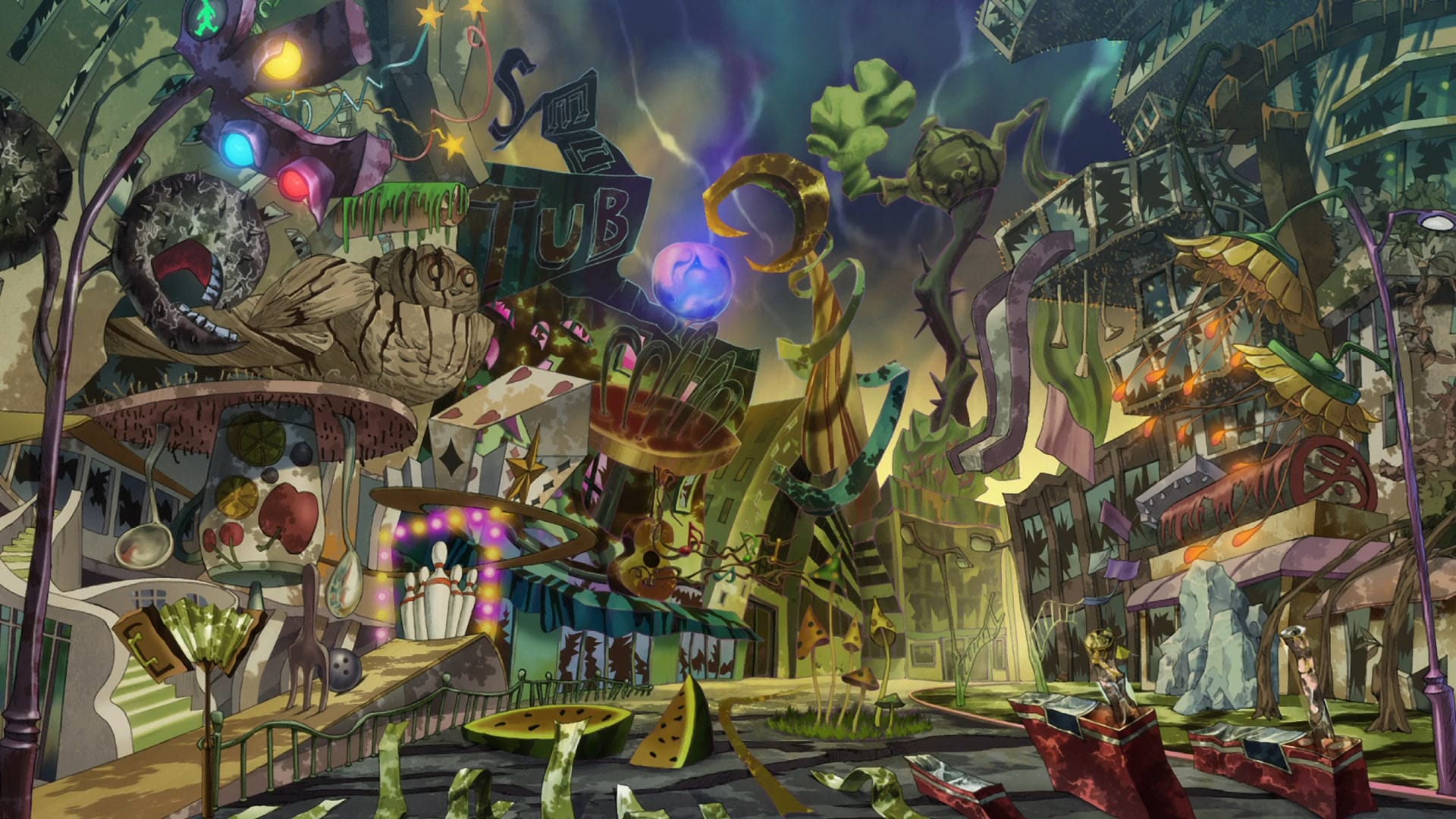 disjointed cityscape