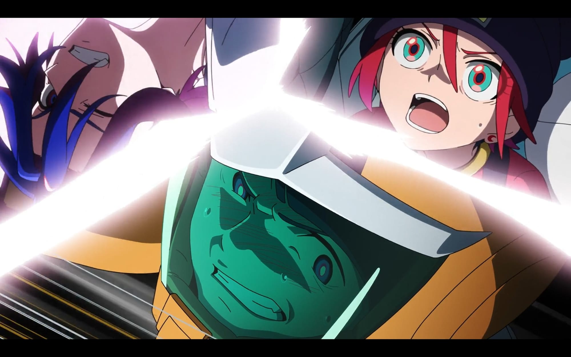 a three-way communication between shuji, machu and shiiki