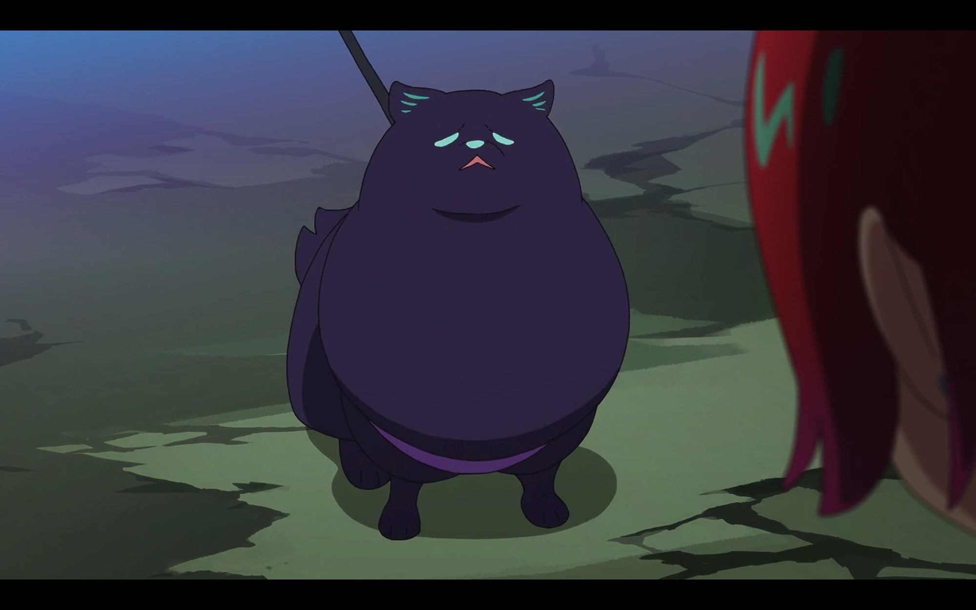 the pomeranian frowns at machu