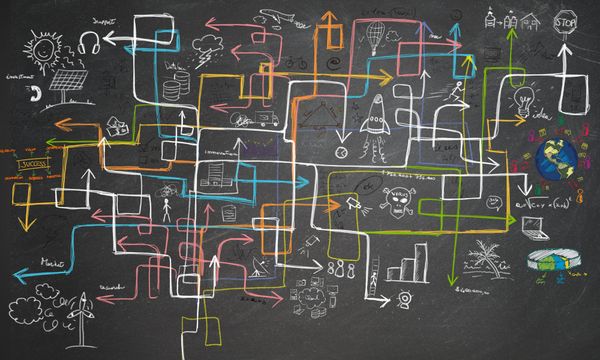 Charts maze and graphs for energy saving