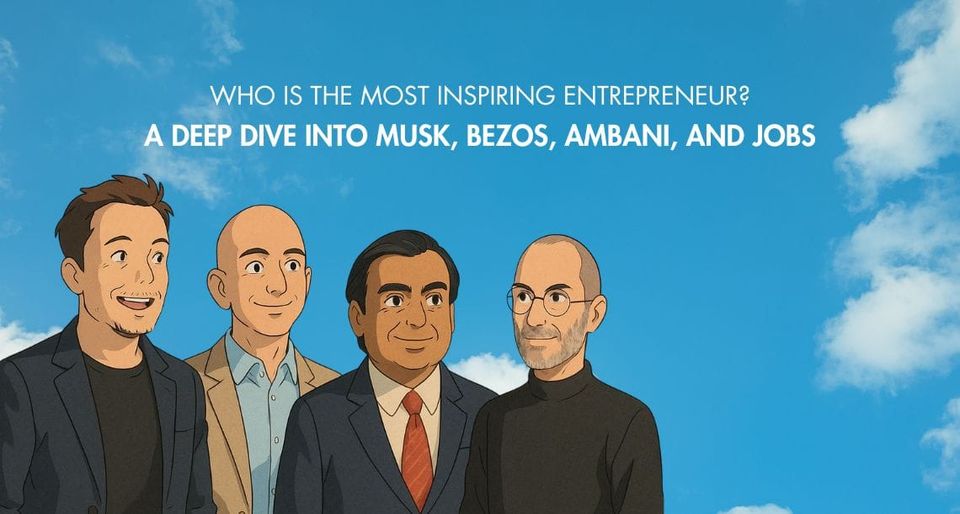Who is the Most Inspiring Entrepreneur? A Deep Dive into Musk, Bezos, Ambani, and Jobs