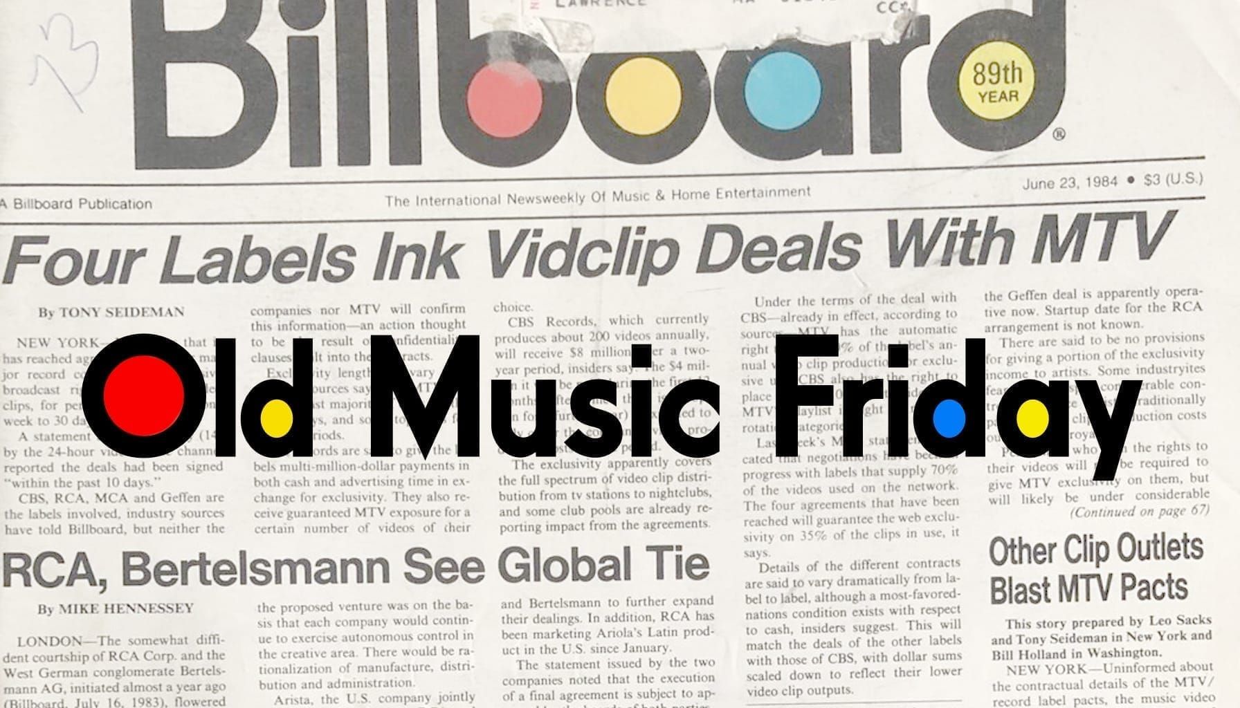 Old Music Friday: 5/23/85