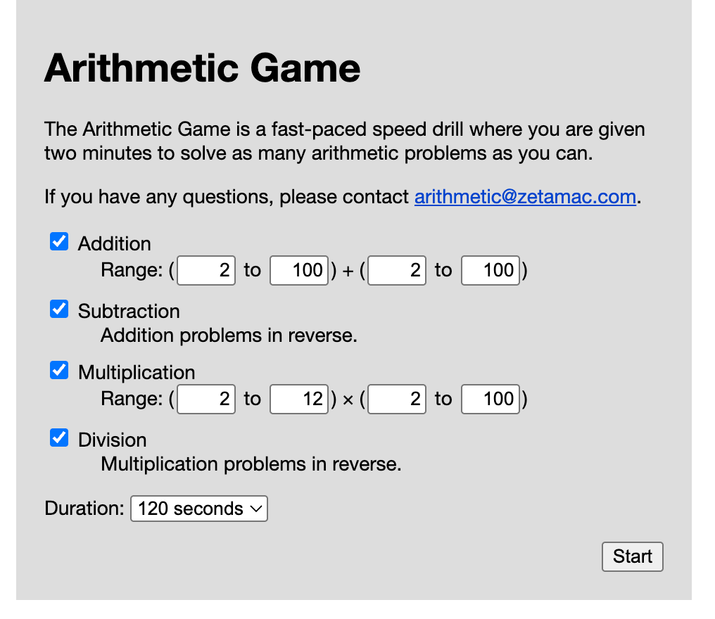 Getting much less slow at basic mental arithmetic