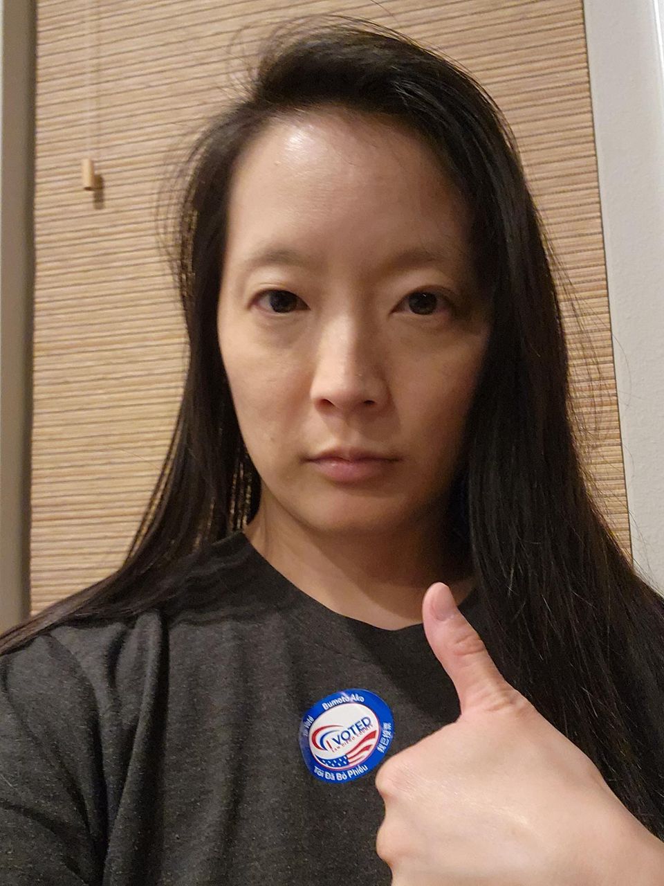 Ignore my tired face. Focus on the fact that I did my civic duty.